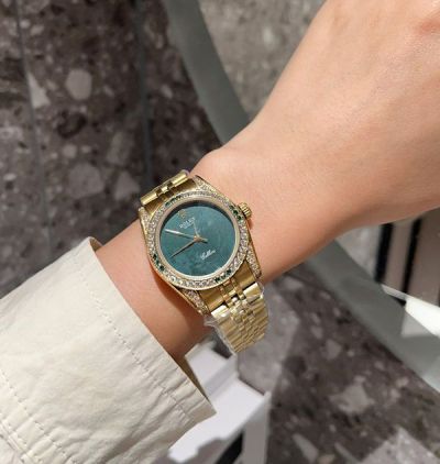 Rolex Geneve Cellini 316L Steel 31mm Imported Movement Women Diamond Watch